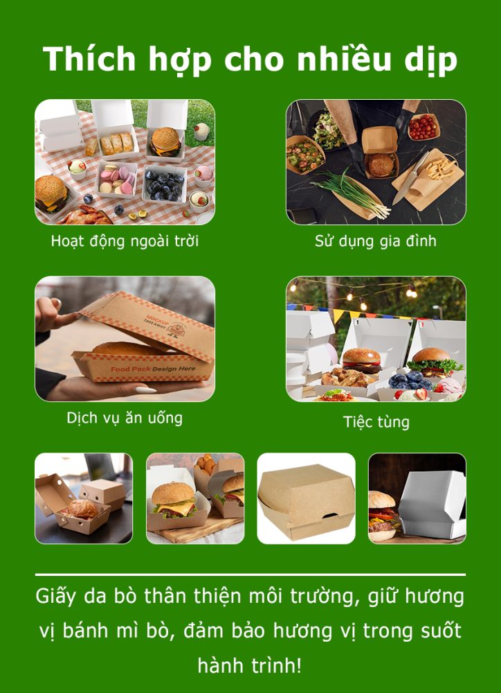 Hộp burger giấy