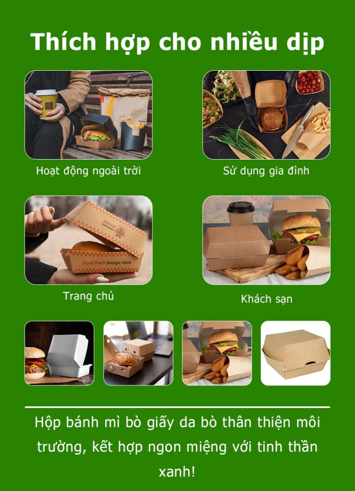 Xưởng làm hộp burger