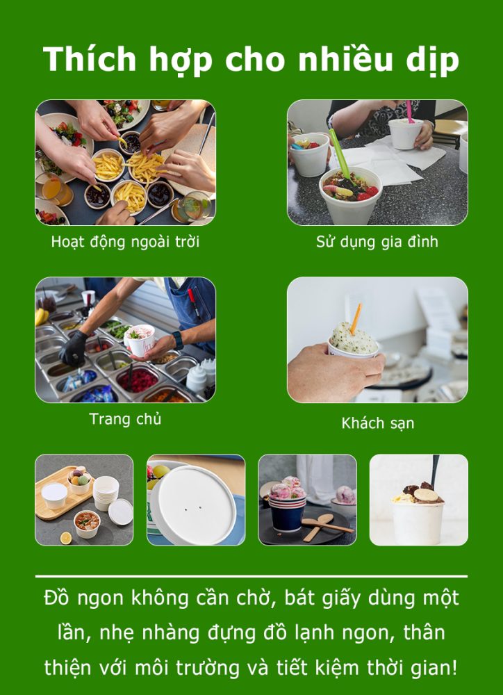 Cung cấp nắp ly kem số lượng lớn