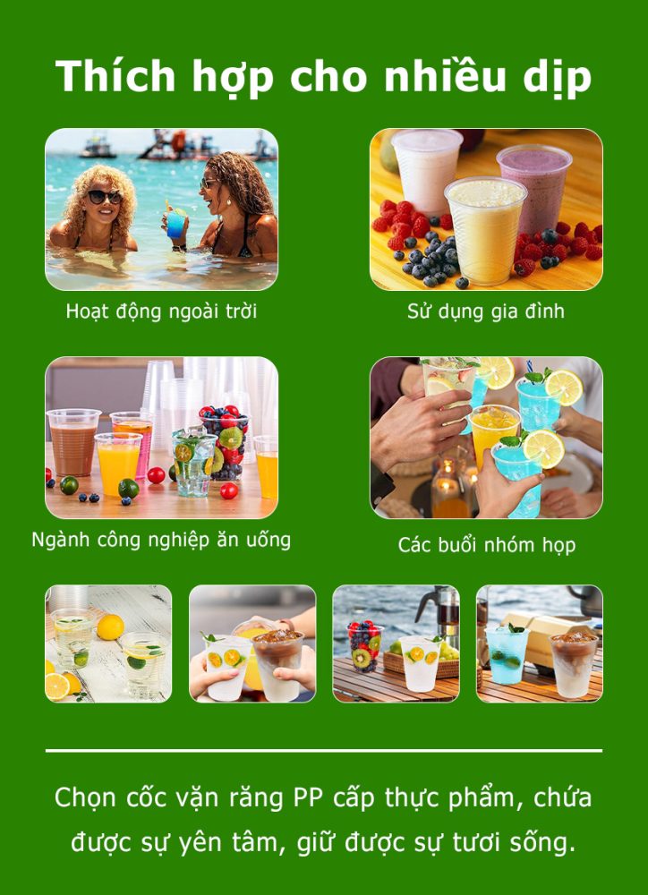 Ly nhựa dày 7oz