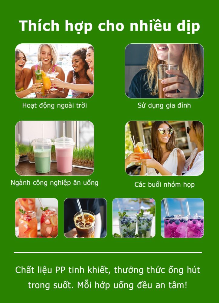Ống hút đầu nhọn đẹp