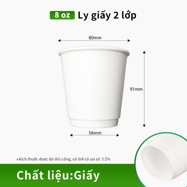 ly giấy 2 lớp chịu nhiệt
