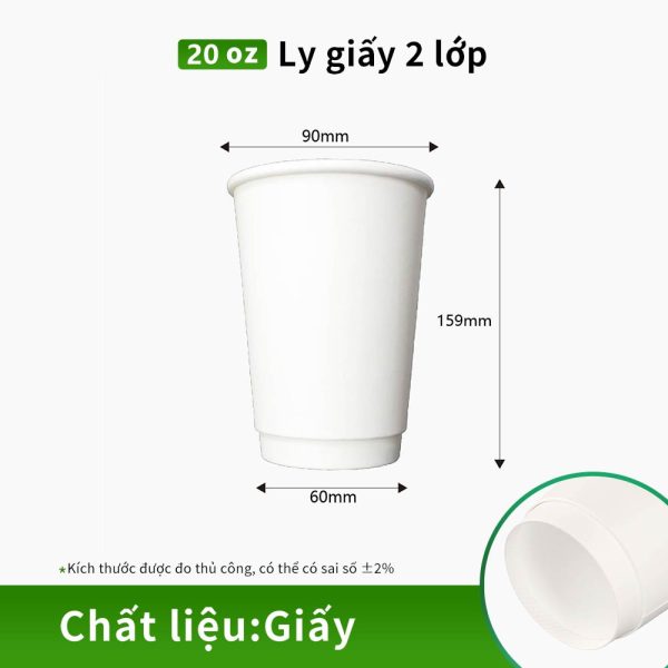 ly giấy 2 lớp dùng cho tiệc