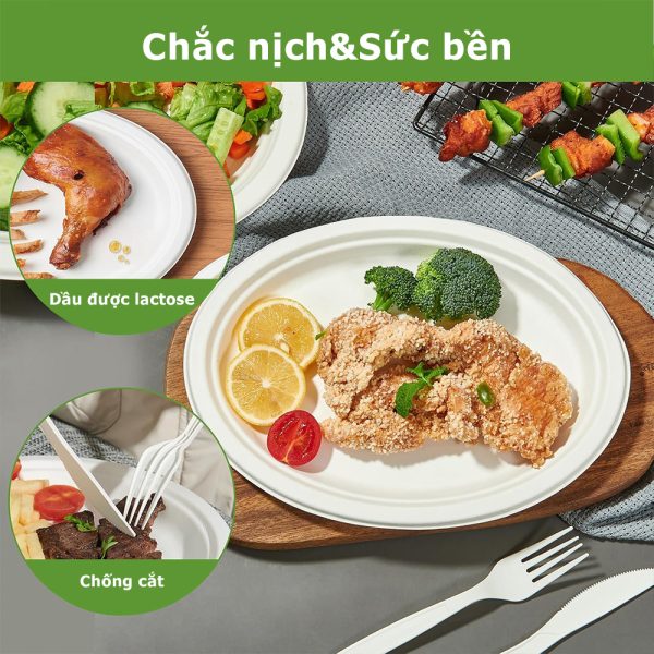 Đĩa bầu dục đựng trái cây
