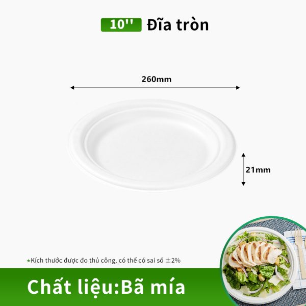 Đĩa xơ mía chịu dầu