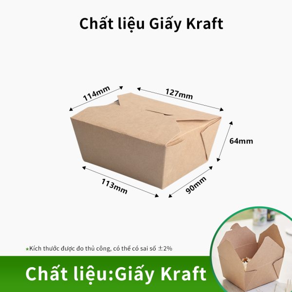 Hộp Kraft đựng đồ ăn