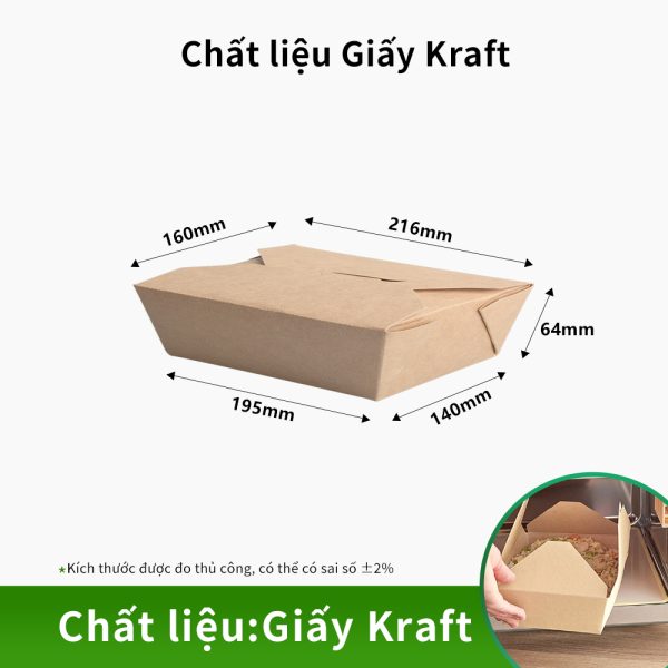 Hộp Kraft takeaway