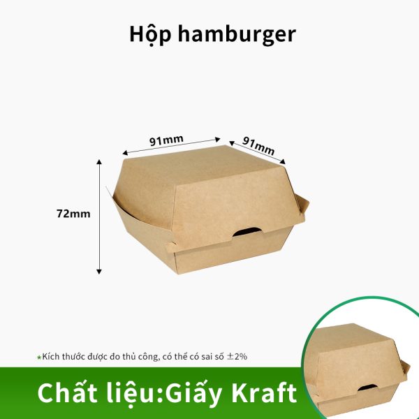 Hộp burger bằng giấy