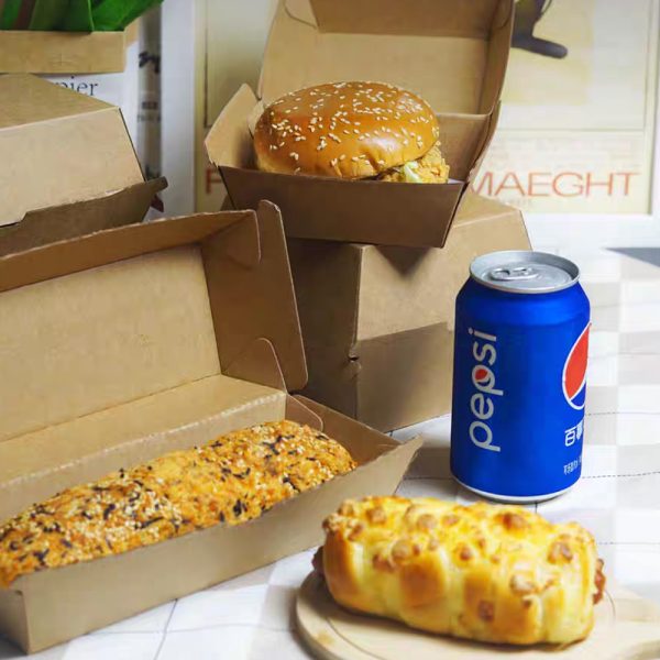 Hộp burger takeaway giấy cứng