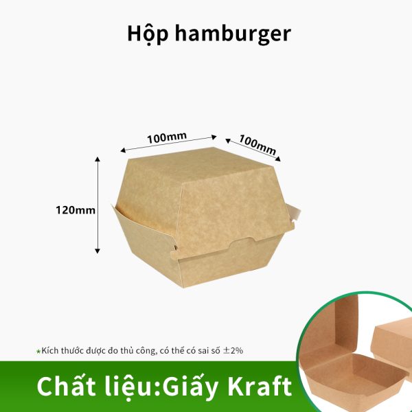 Hộp đựng burger takeaway