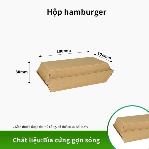 Hộp đựng đồ ăn nhanh giấy sóng
