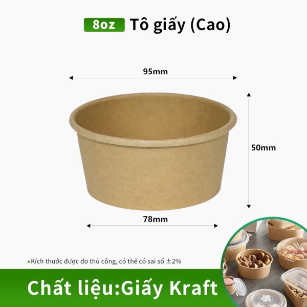 Hộp giấy Kraft đựng súp