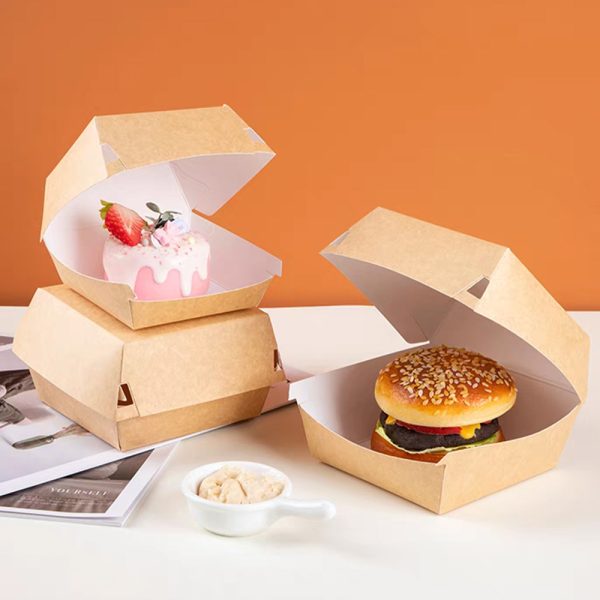 Hộp giấy kraft đựng burger