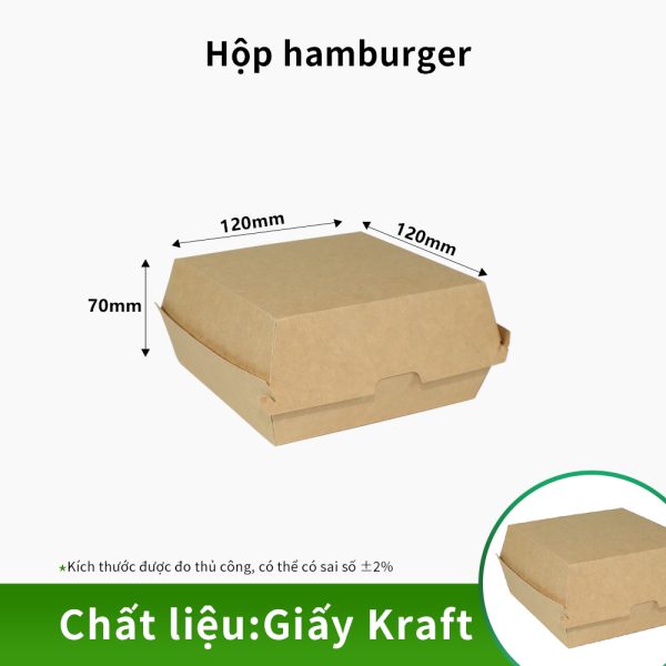 Hộp hamburger cao cấp
