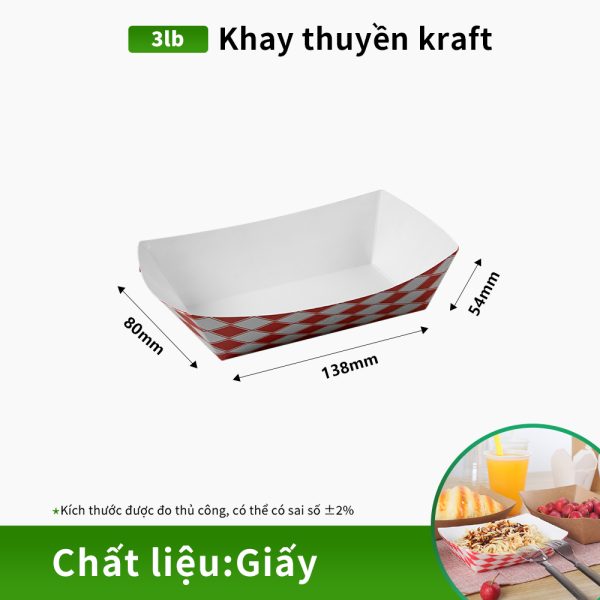 Khay giấy đựng phở