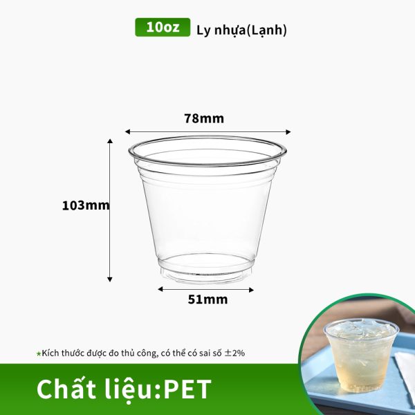 Ly nhựa trong suốt