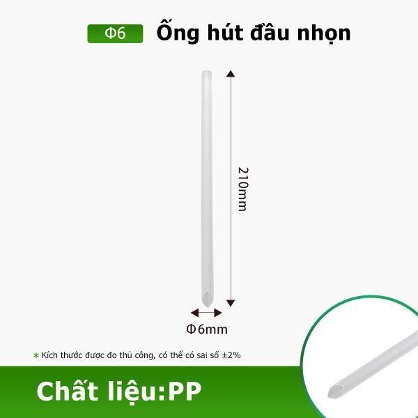 Ống hút đầu nhọn