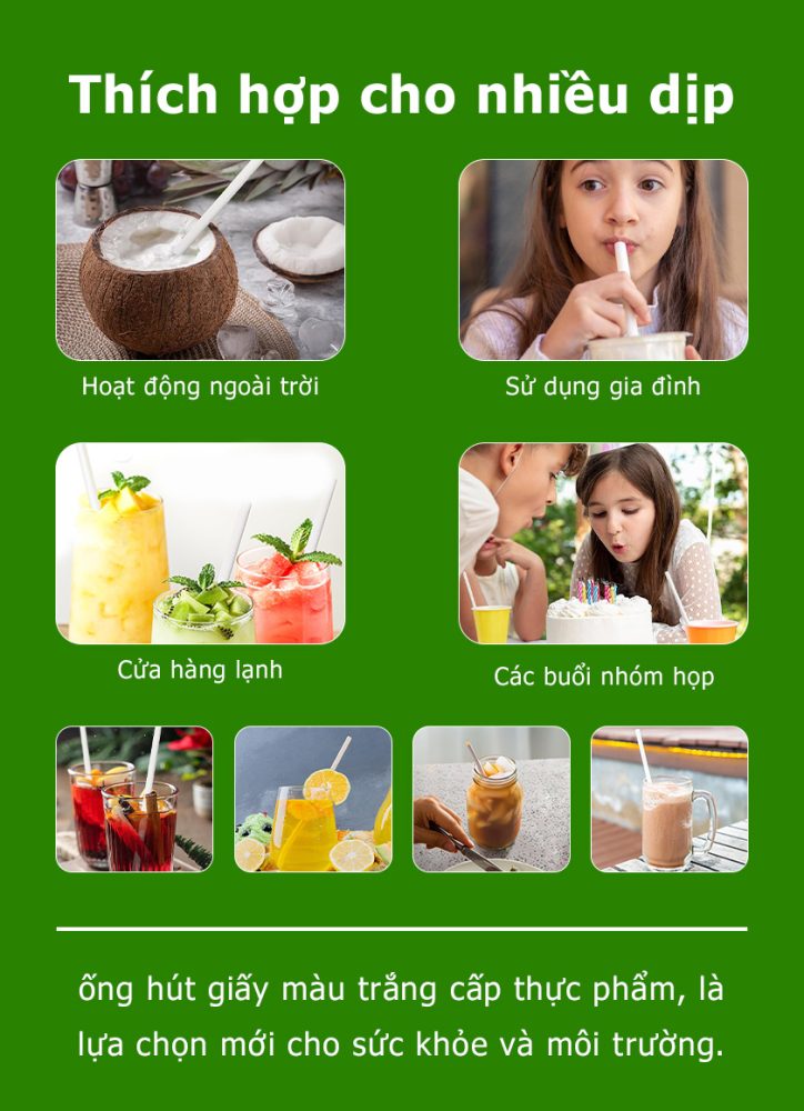 Ống hút giấy chắc chắn