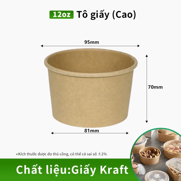 Tô giấy thành dày
