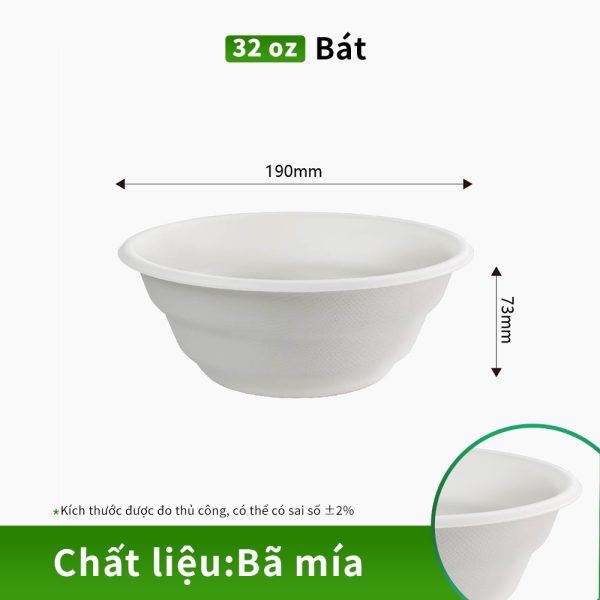 bát bã mía bền chắc