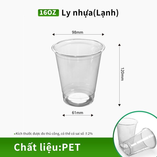 ly nhựa PET cao cấp