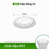 nắp bằng PET chịu nhiệt