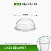 nắp cầu PET trong suốt