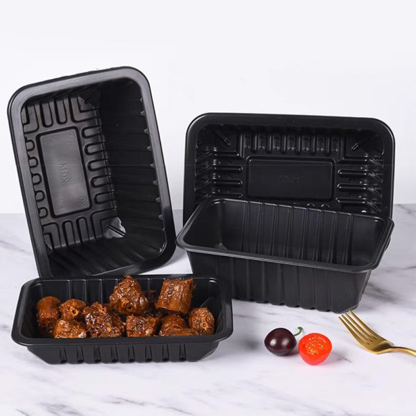 Hộp đựng thực phẩm tươi màu đen