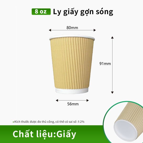 ly giấy gợn sóng bền chắc